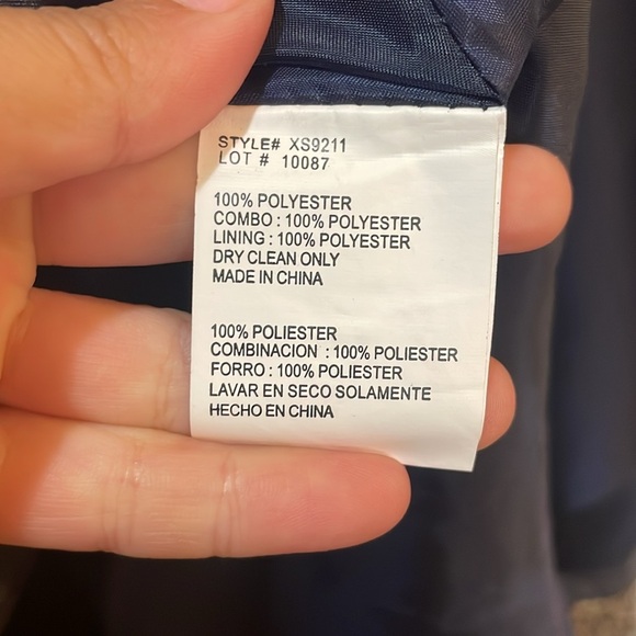 Womens New RARE XSCAPE Vintage Off-Shoulder
Mermaid Navy Evening Formal … - Picture 10 of 13